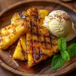 Gegrillte Ananas mit Honig & Zimt