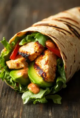 Gegrillter Hähnchen Wrap mit Chipotle Mayo
