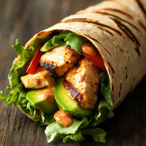 Gegrillter Hähnchen Wrap mit Chipotle Mayo