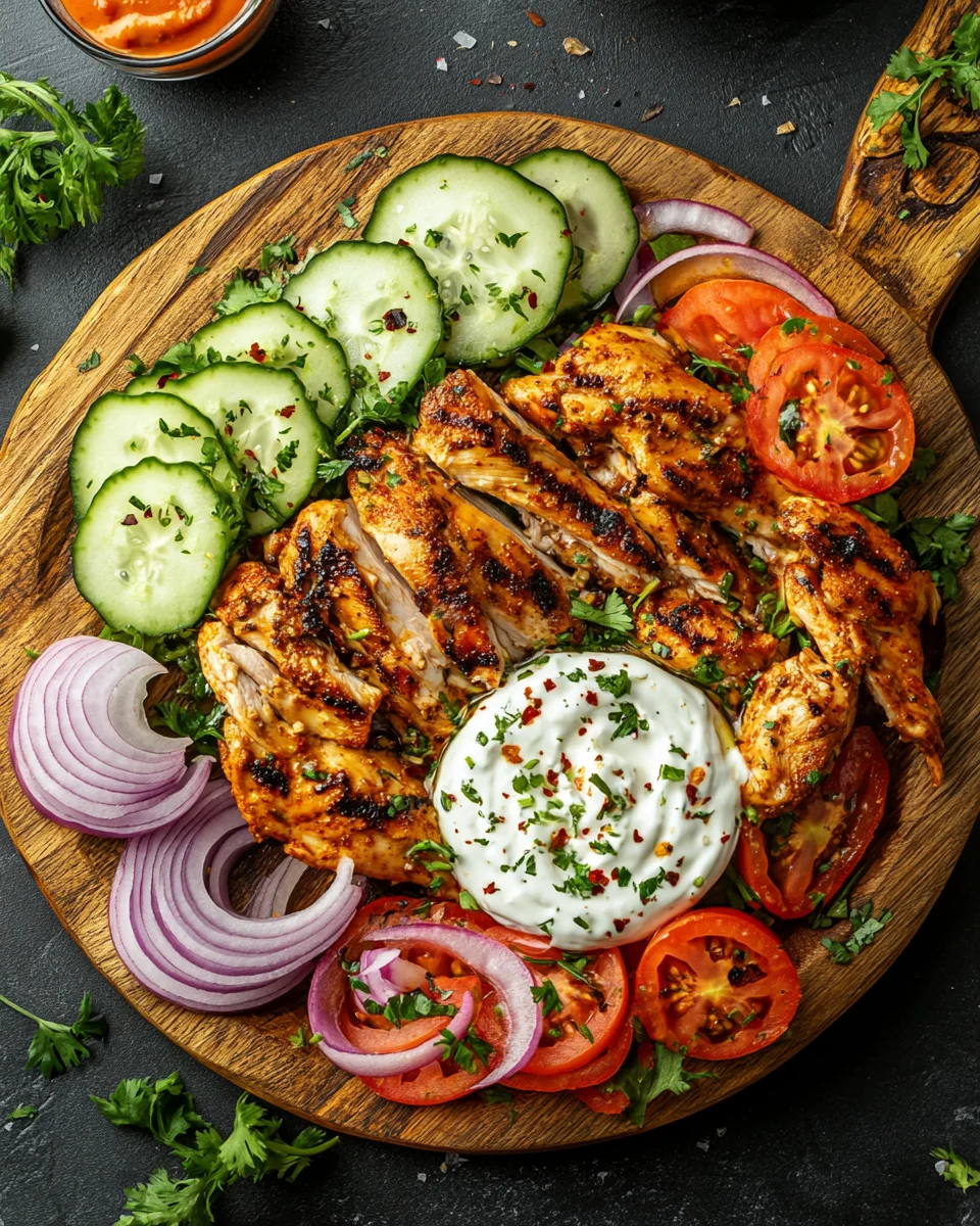 Ger&ouml;stetes H&auml;hnchen Shawarma Gyros