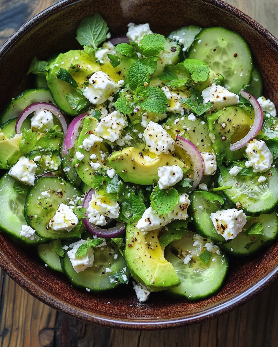 Gurken-Avocado-Salat