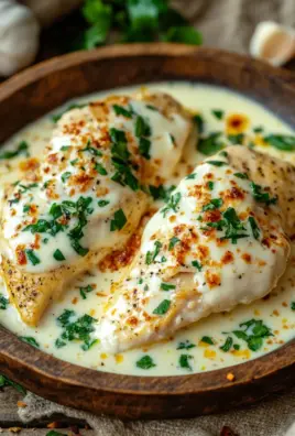 Hähnchenfilet in Frischkäse-Parmesan-Soße
