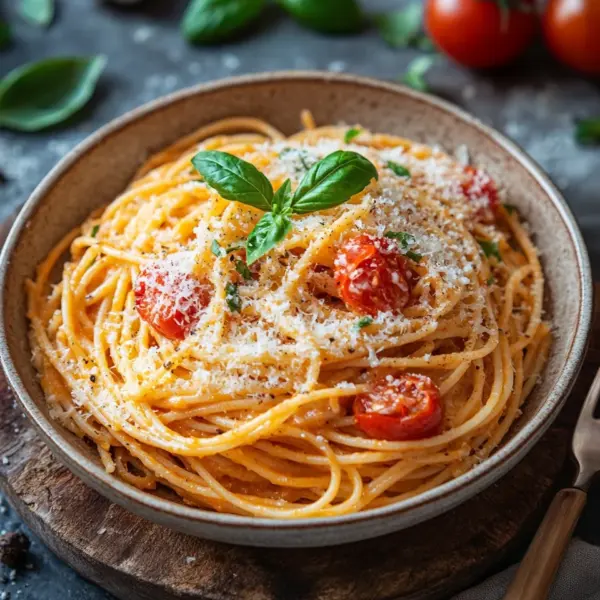 Knoblauch-Parmesan-Nudeln