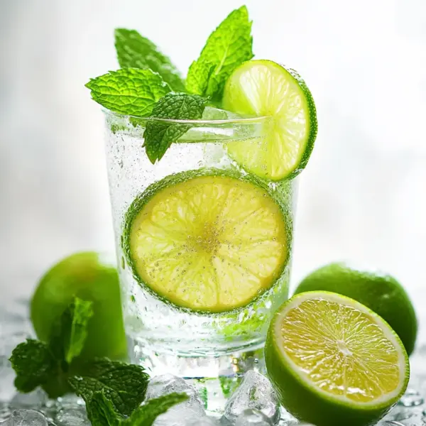 Limetten-Limonade mit Minze