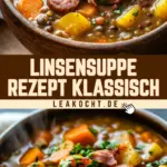 Linsensuppe Rezept klassisch 20 Pinterest Hidden Image