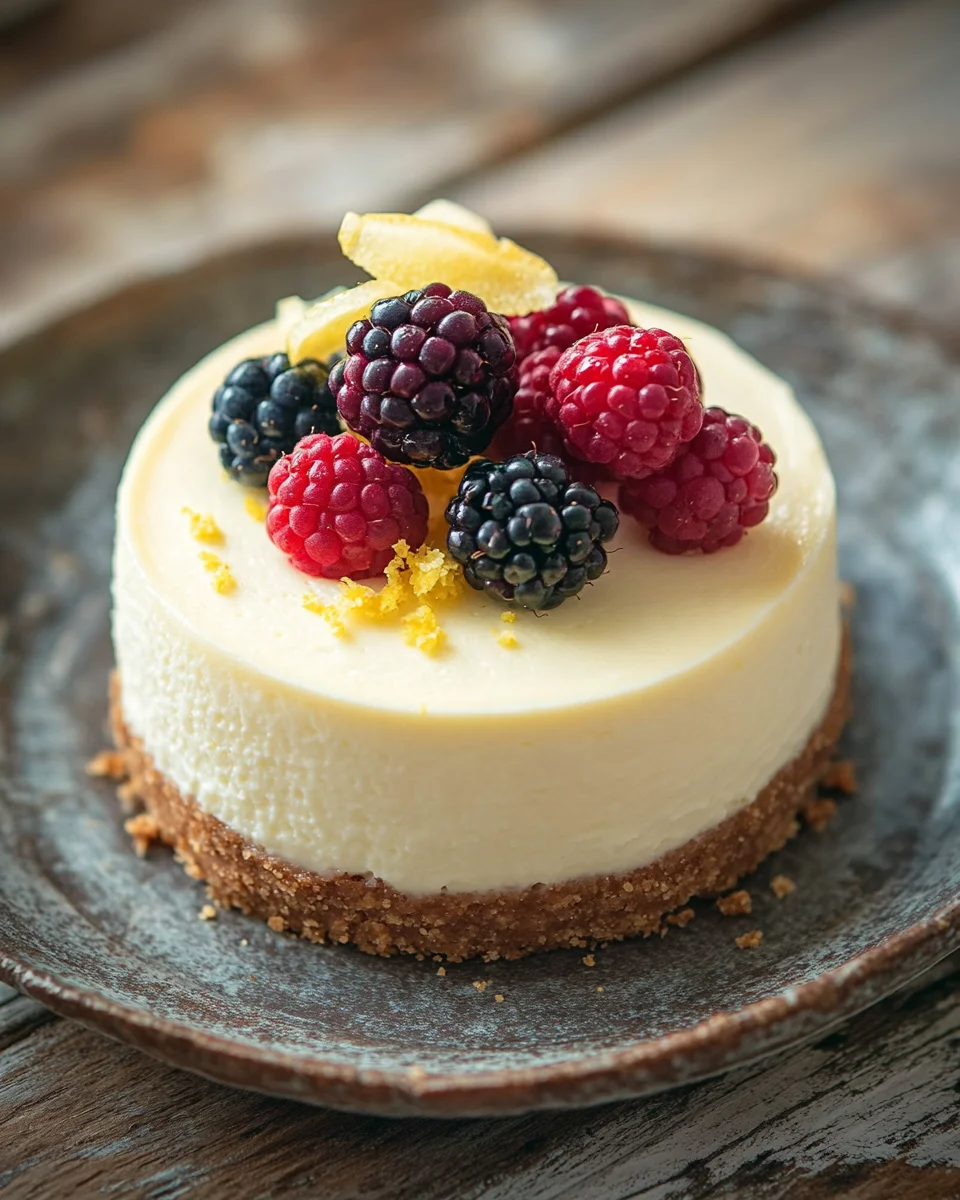 mein klassischer kleiner Käsekuchen