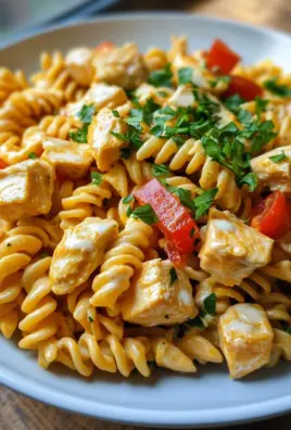 Nudel-Hähnchensalat mit Frühlingszwiebeln