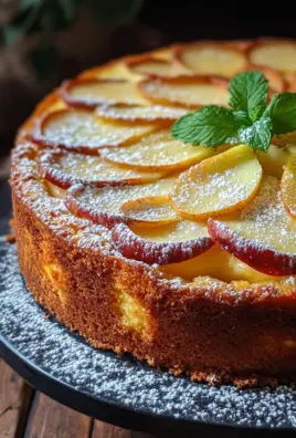 Saftiger Apfelkuchen mit Pudding