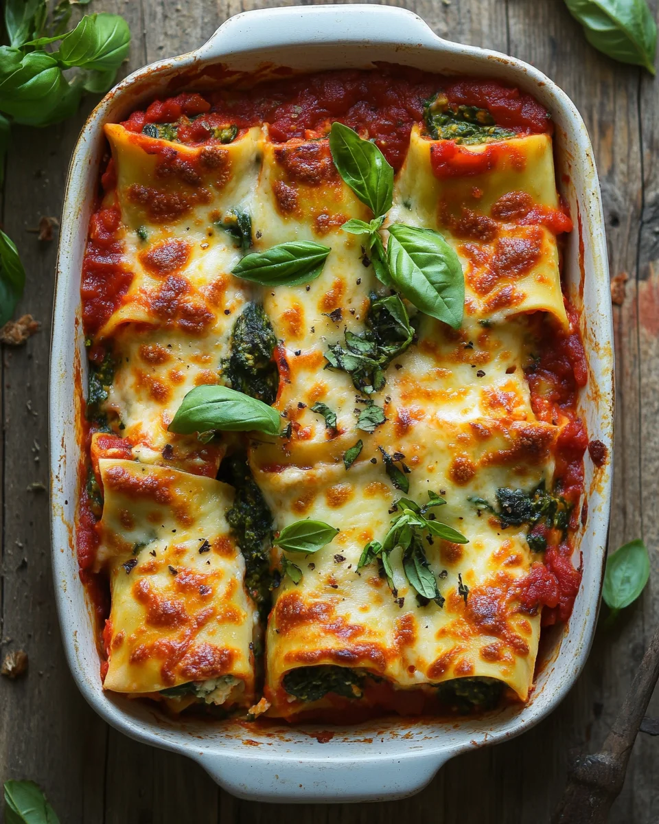 Spinat-Ricotta-Cannelloni
