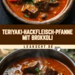 Teriyaki-Hackfleisch-Pfanne mit Brokkoli 15 Pinterest Hidden Image