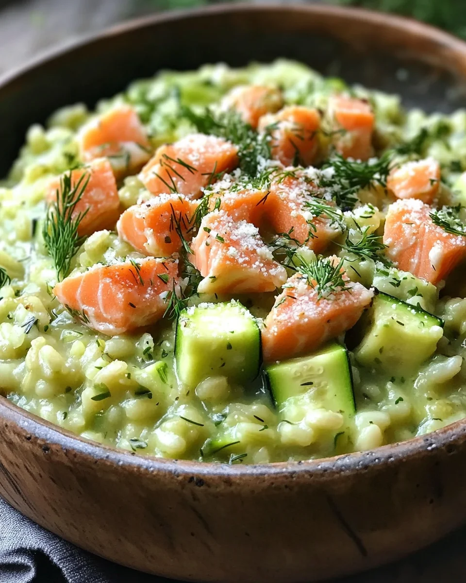 Zucchini-Lachs-Risotto