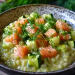 Zucchini-Lachs-Risotto
