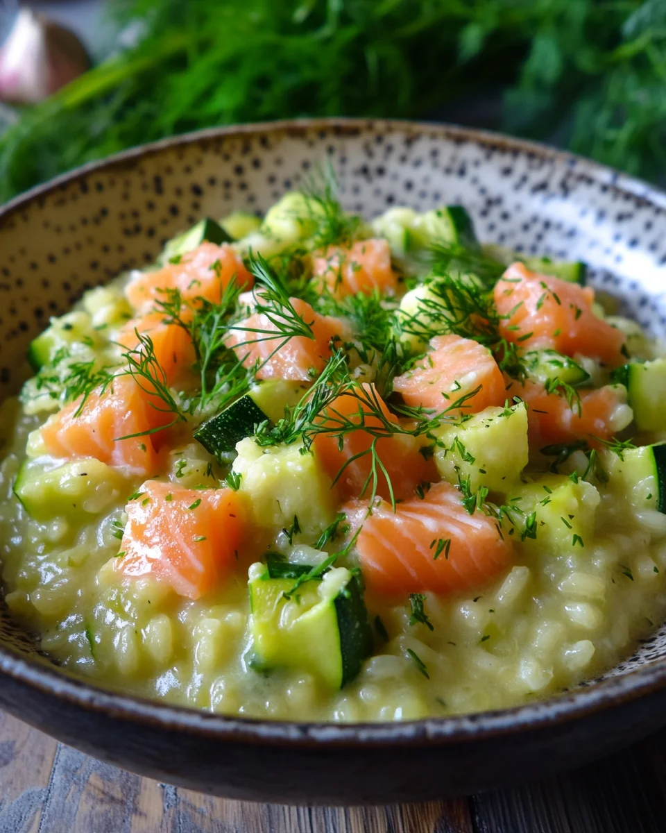 Zucchini-Lachs-Risotto