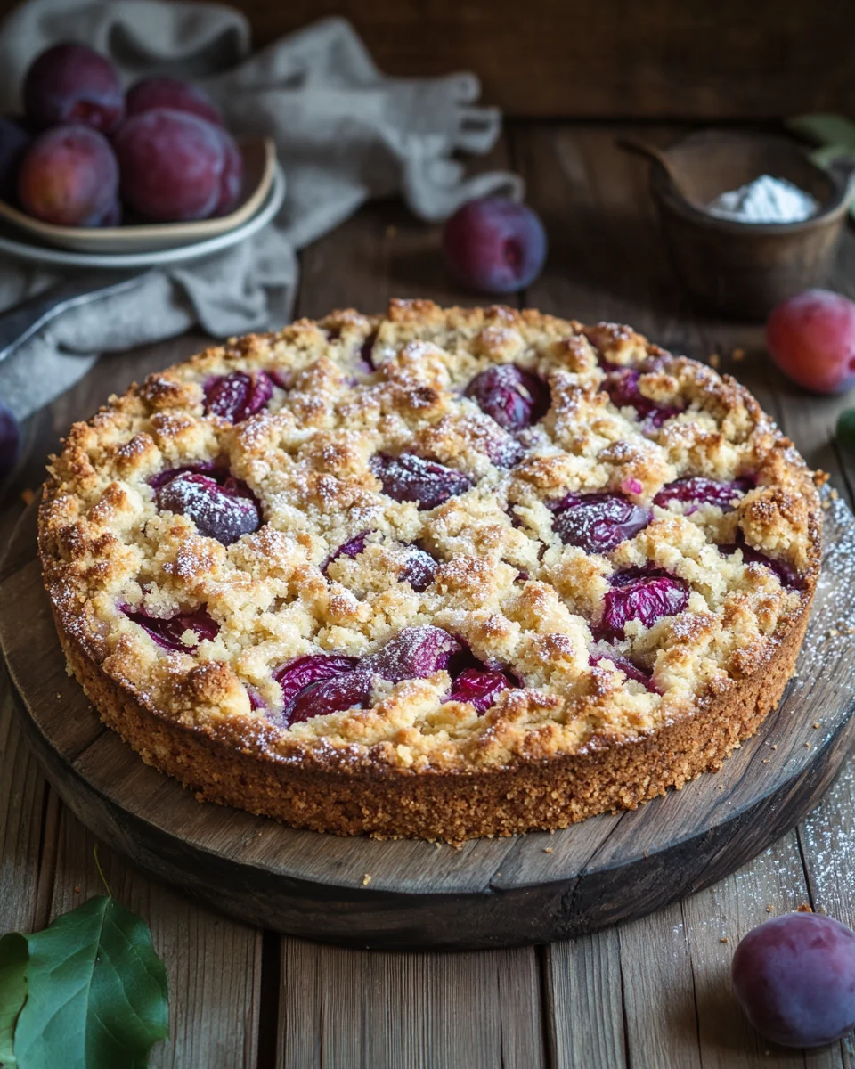 Zwetschgenkuchen mit Streusel